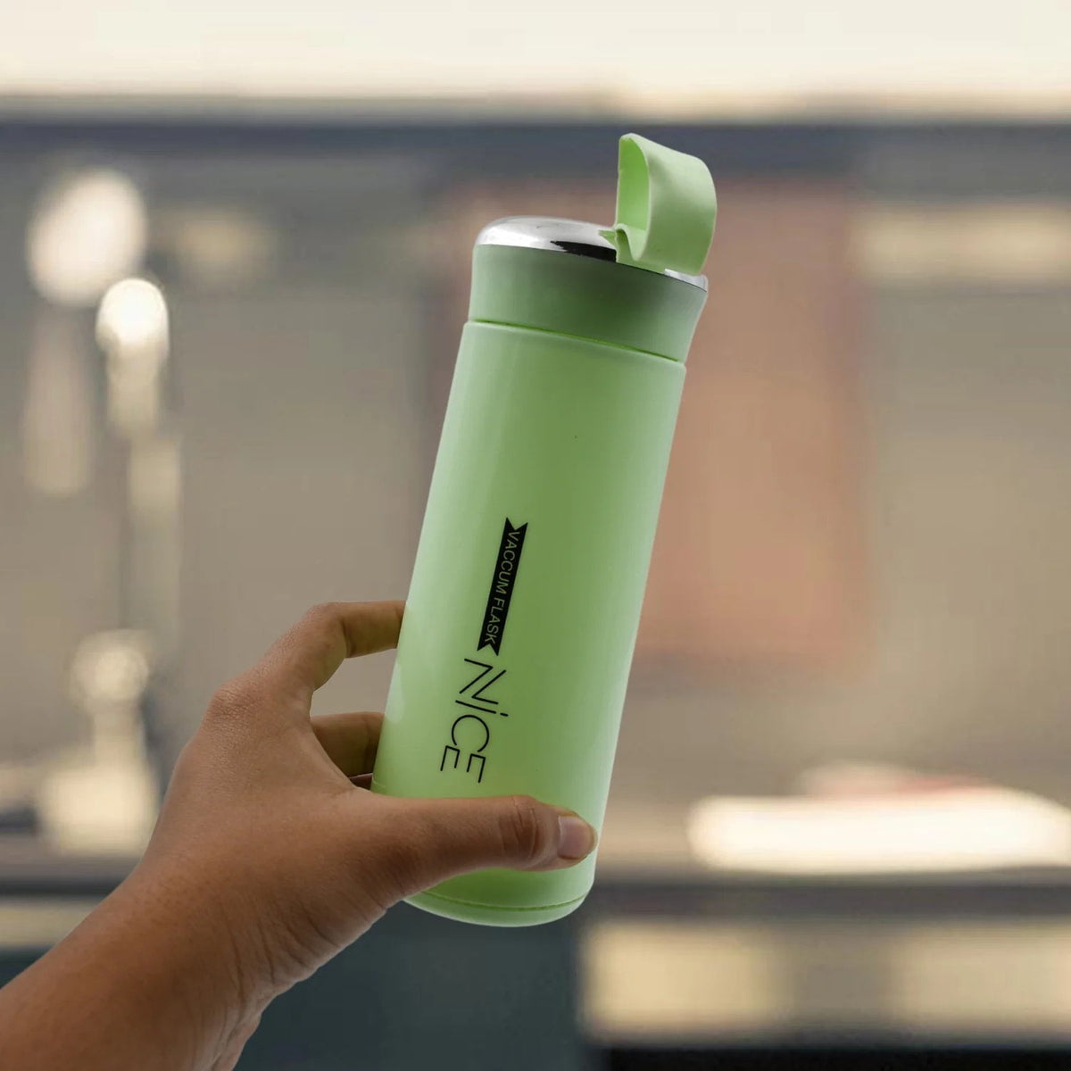 Glass Water Bottle 400ml Leak Proof