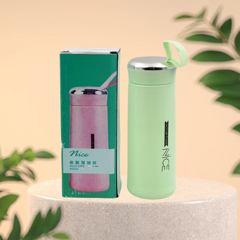 Glass Water Bottle 400ml Leak Proof