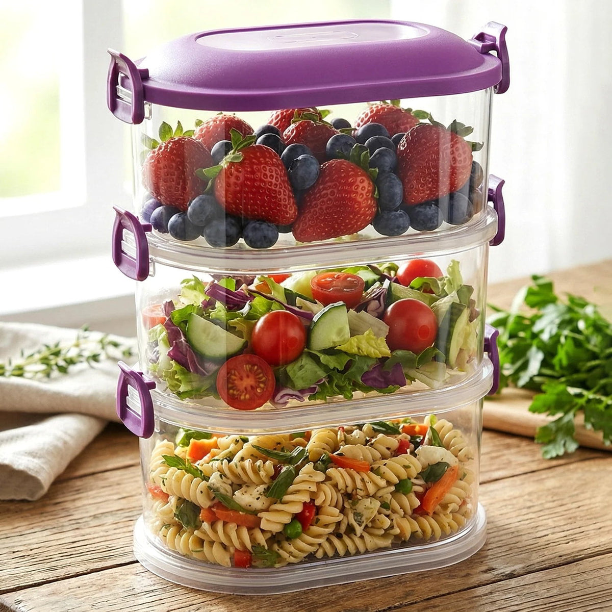 Stackable Airtight Food Storage Containers