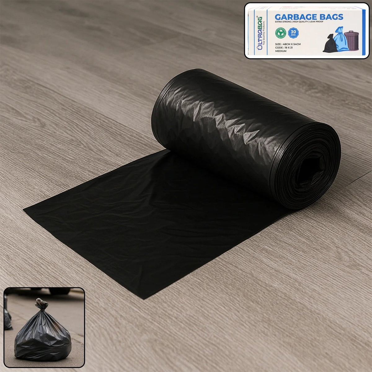 Extra Strong Garbage Bag Roll