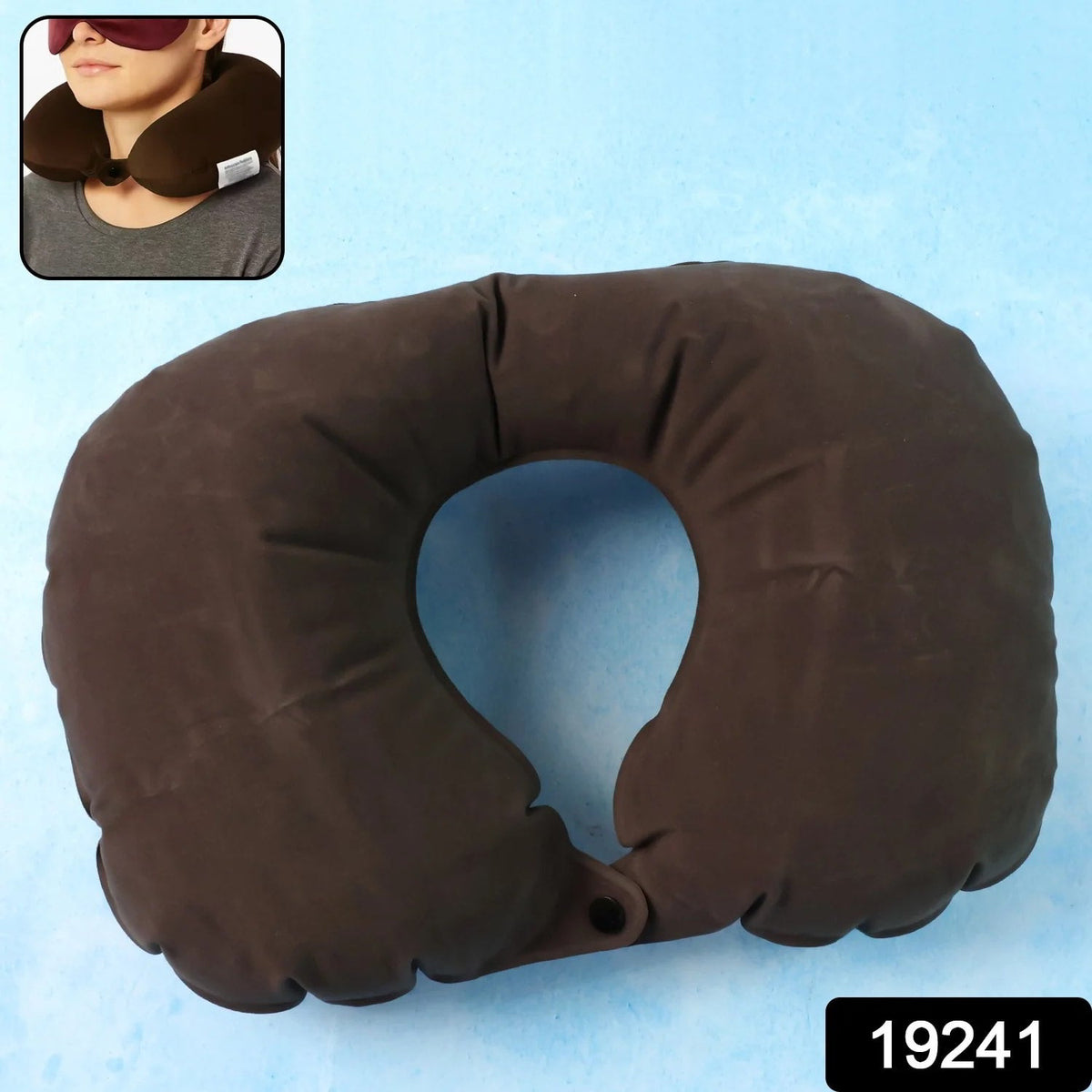 Inflatable U Shaped Travel Neck Pillow