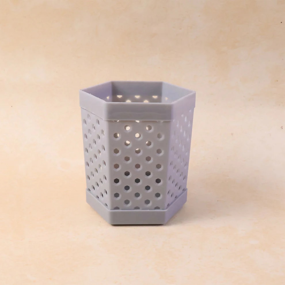 Hexagon Metal Pen Stand