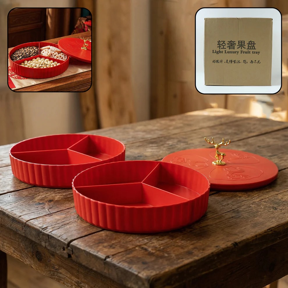 2 Layer Snack Serving Tray