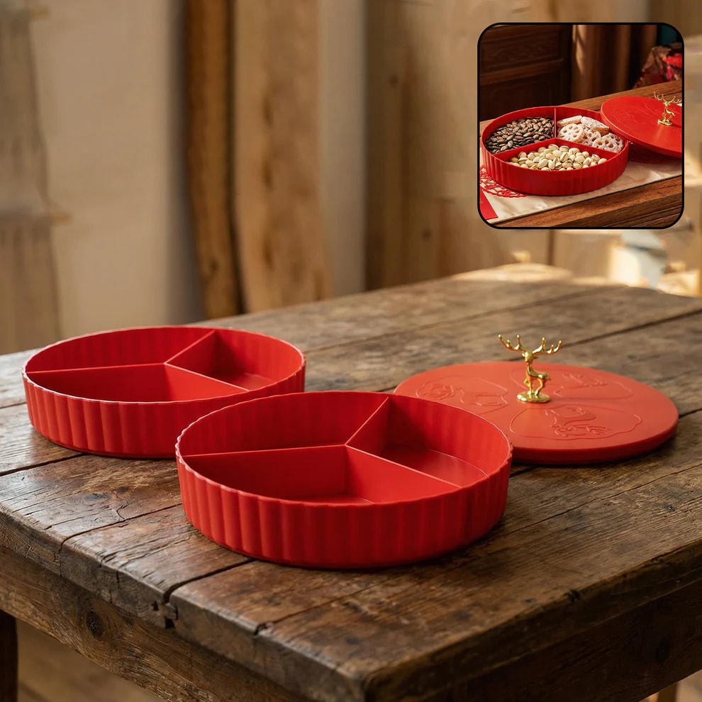 2 Layer Snack Serving Tray