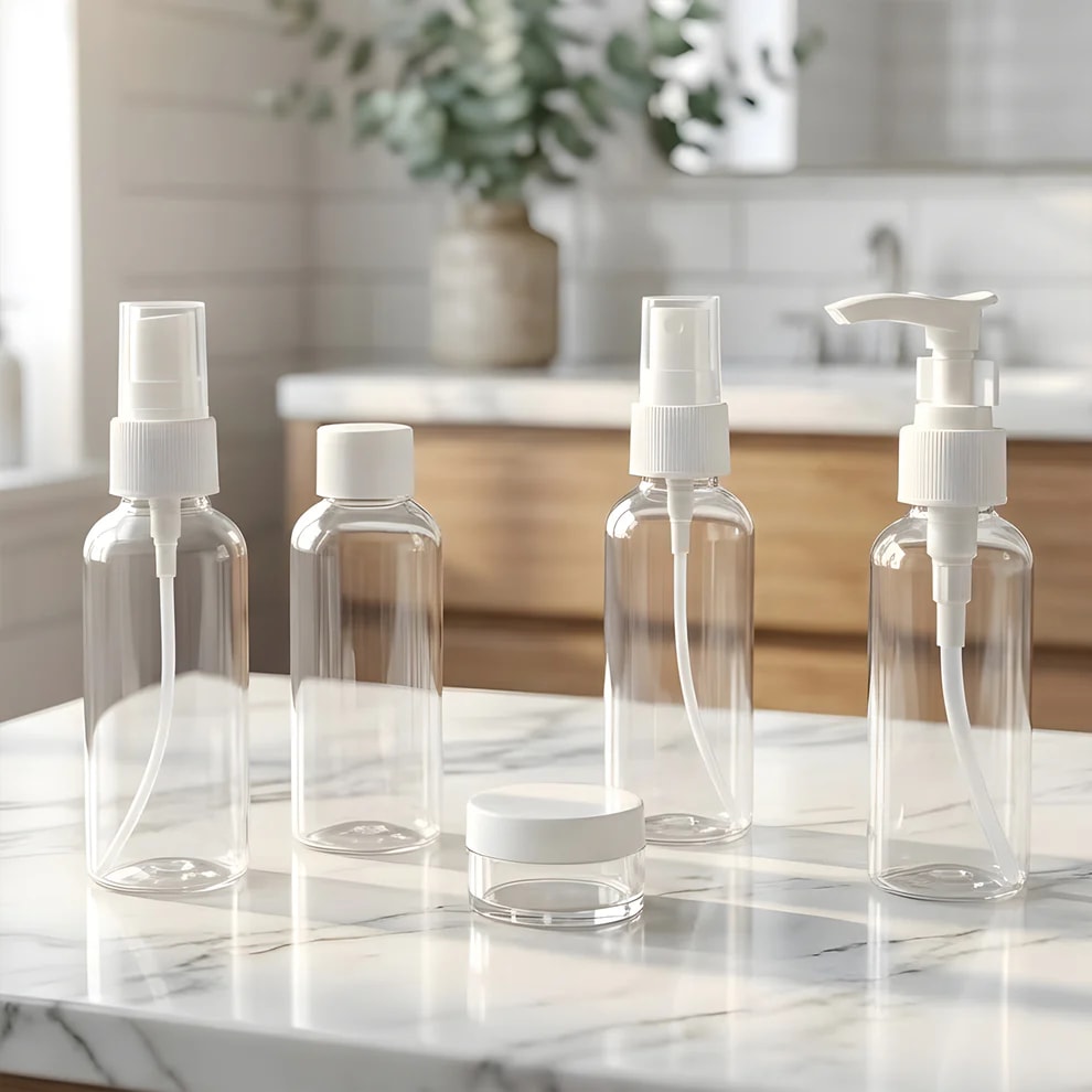 5 in 1 Travel Cosmetic Bottle Set