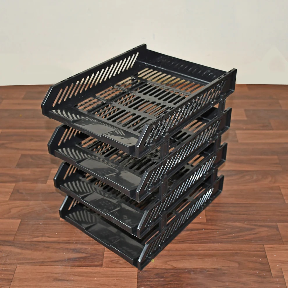 4 Layer Desktop File Rack