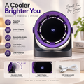 Portable desk fan